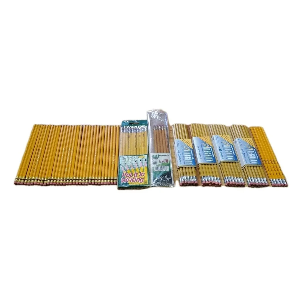 VTG Pencil Lot Of 99 Number #2 Unused Unsharpened Eagle Sanford Empire Papermate